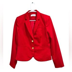 Calvin Klein Two gold Buttons Red Blazer .